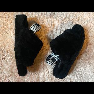 UGG fluff yeah sling back slippers